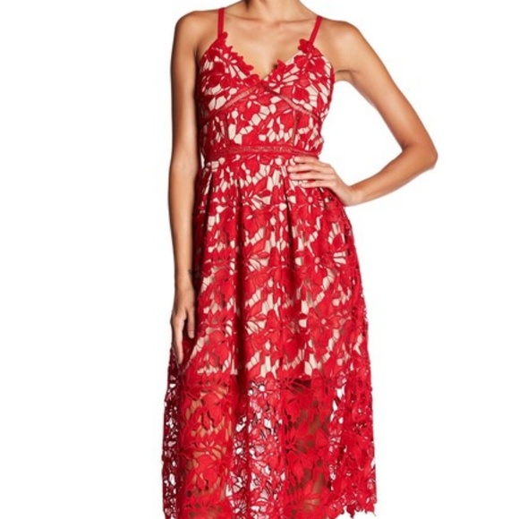 chinese dress ladies Love Is In The Details Lace Lace-Up Skater Dress main image 0